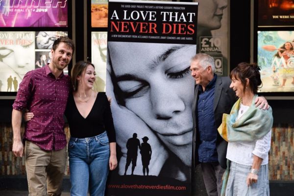 Josh's family at the Premiere of A LOVE THAT NEVER DIES at The Prince Charles Theatre, Leicester Square May 2018